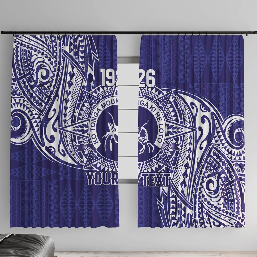 Personalised Tonga Queen Salote College Window Curtain Kolisi Fefine 1926 Special Kupesi Pattern