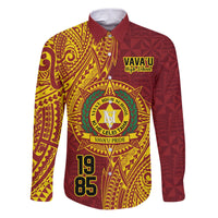 Personalised Tonga Vava'u High School Family Matching Puletasi and Hawaiian Shirt Since 1985 Special Kupesi Pattern