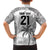 Custom Fiji Rugby Family Matching Off Shoulder Short Dress and Hawaiian Shirt History Champions World Cup 7s - White