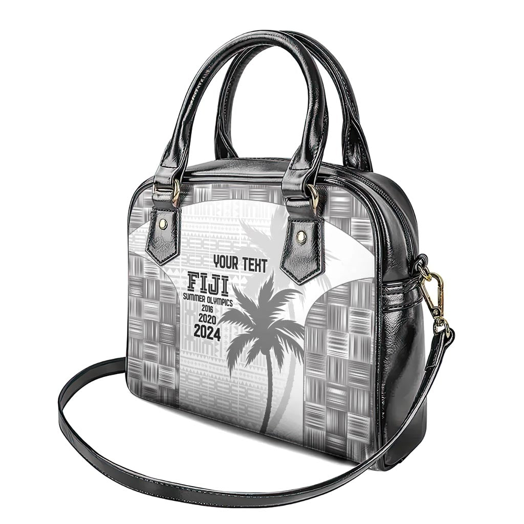 Custom Fiji Rugby Shoulder Handbag History Champions World Cup 7s - White
