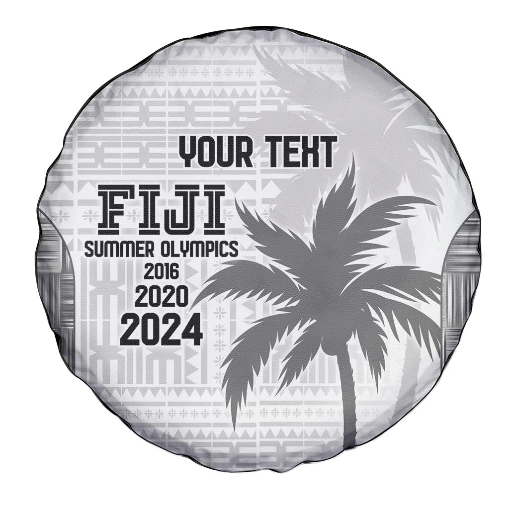 Custom Fiji Rugby Spare Tire Cover History Champions World Cup 7s - White