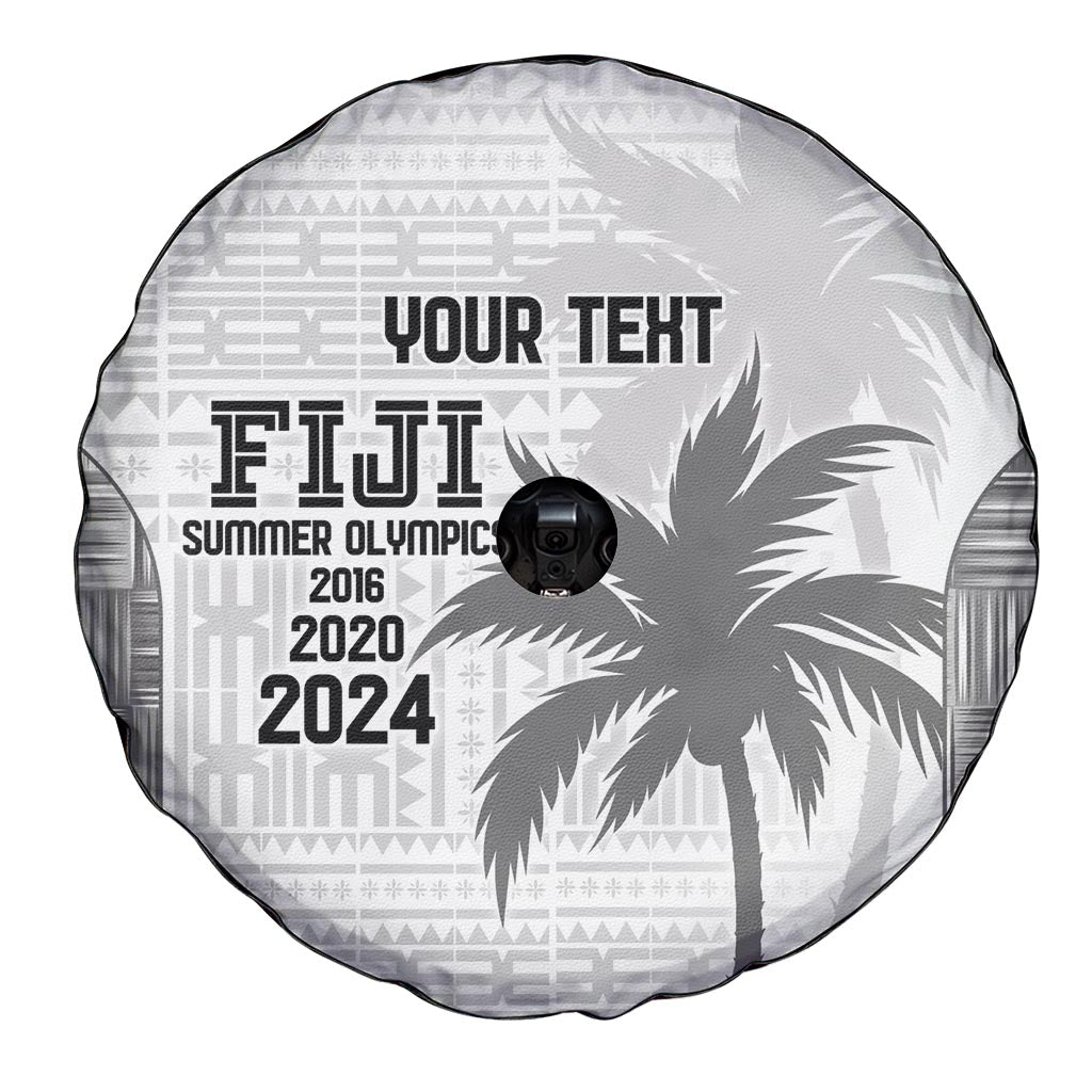 Custom Fiji Rugby Spare Tire Cover History Champions World Cup 7s - White
