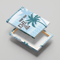 Custom Fiji Rugby Canvas Wall Art History Champions World Cup 7s - Bllue