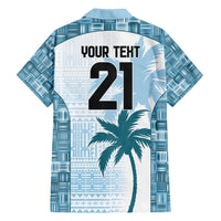 Custom Fiji Rugby Family Matching Tank Maxi Dress and Hawaiian Shirt History Champions World Cup 7s - Bllue