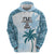 Custom Fiji Rugby Hoodie History Champions World Cup 7s - Bllue