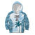 Custom Fiji Rugby Kid Hoodie History Champions World Cup 7s - Bllue