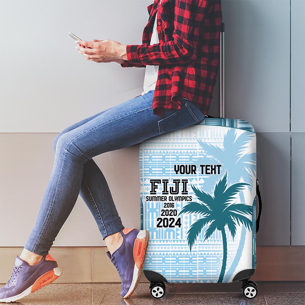 Custom Fiji Rugby Luggage Cover History Champions World Cup 7s - Bllue