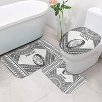 Custom Rugby Fiji National Heritage Bathroom Set White Traditional Masi Inspired