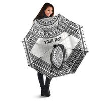 Custom Rugby Fiji National Heritage Umbrella White Traditional Masi Inspired