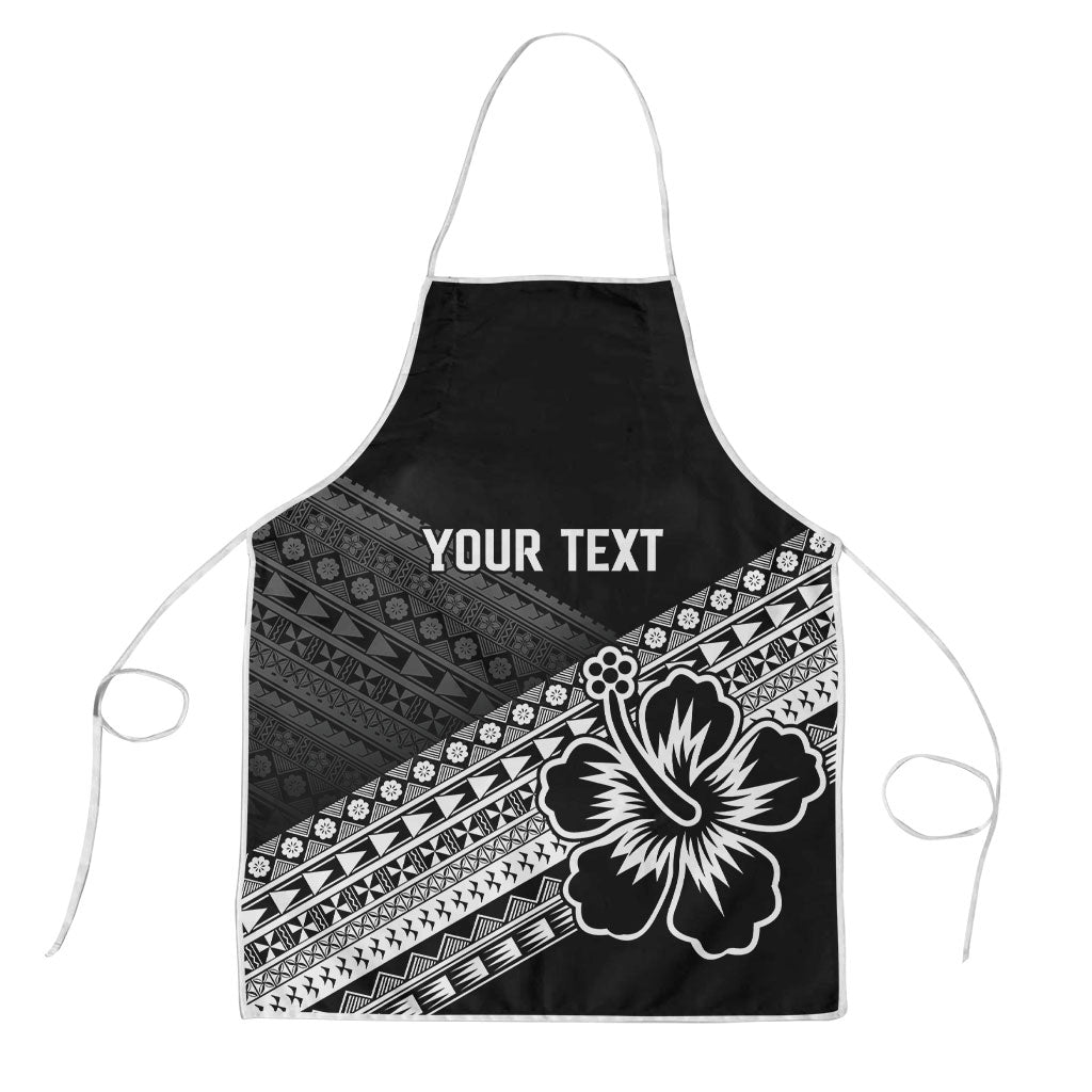 Custom Rugby Fiji Apron Black Traditional Masi Inspired LT9 Black - Polynesian Pride