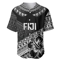 Custom Rugby Fiji Baseball Jersey Black Traditional Masi Inspired