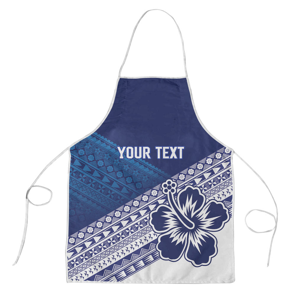 Custom Rugby Fiji Apron Blue Traditional Masi Inspired LT9 Blue - Polynesian Pride