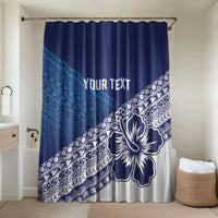 Custom Rugby Fiji Bathroom Set Blue Traditional Masi Inspired