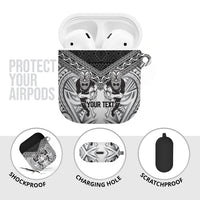 Custom Rugby New Zealand Black Fern AirPods Case Niho Taniwha Inspired