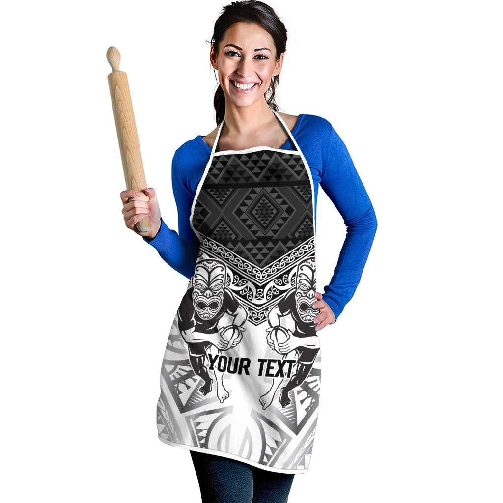 Custom Rugby New Zealand Black Fern Apron Niho Taniwha Inspired