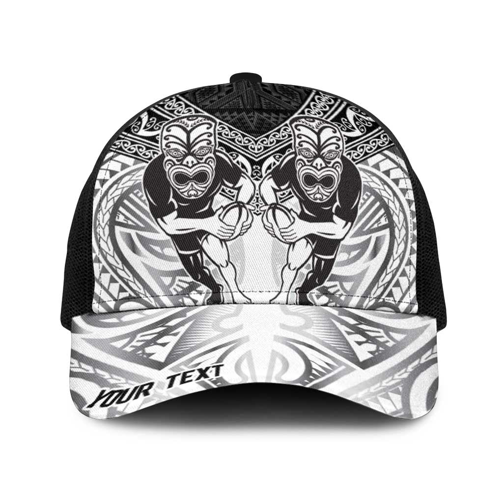 Personalised Rugby New Zealand Black Fern Baseball Net Cap Niho Taniwha Inspired