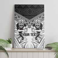 Custom Rugby New Zealand Black Fern Canvas Wall Art Niho Taniwha Inspired