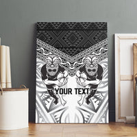 Custom Rugby New Zealand Black Fern Canvas Wall Art Niho Taniwha Inspired