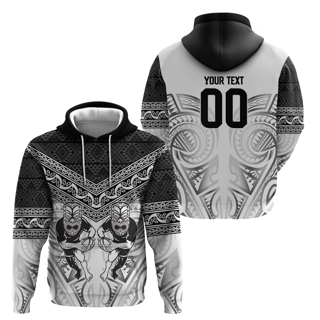 Custom Rugby New Zealand Black Fern Hoodie Niho Taniwha Inspired