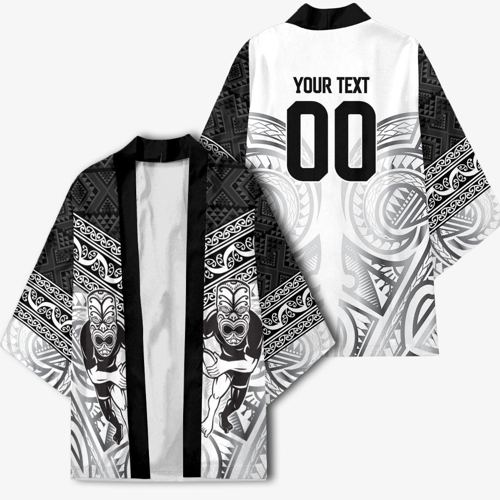 Custom Rugby New Zealand Black Fern Kimono Niho Taniwha Inspired