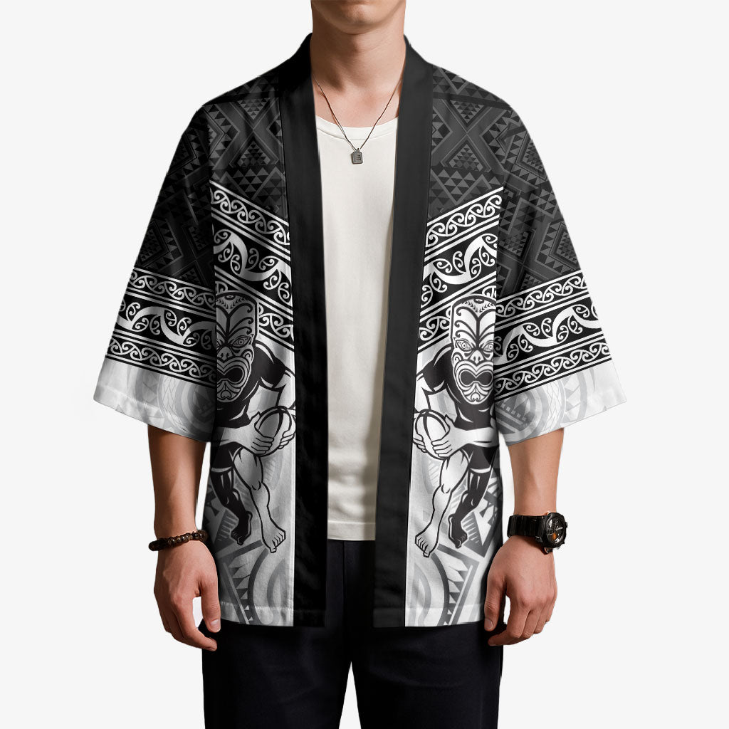 Custom Rugby New Zealand Black Fern Kimono Niho Taniwha Inspired