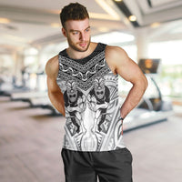 Custom Rugby New Zealand Black Fern Men Tank Top Niho Taniwha Inspired