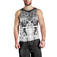 Custom Rugby New Zealand Black Fern Men Tank Top Niho Taniwha Inspired