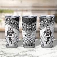 Custom Rugby New Zealand Black Fern Tumbler Cup Niho Taniwha Inspired