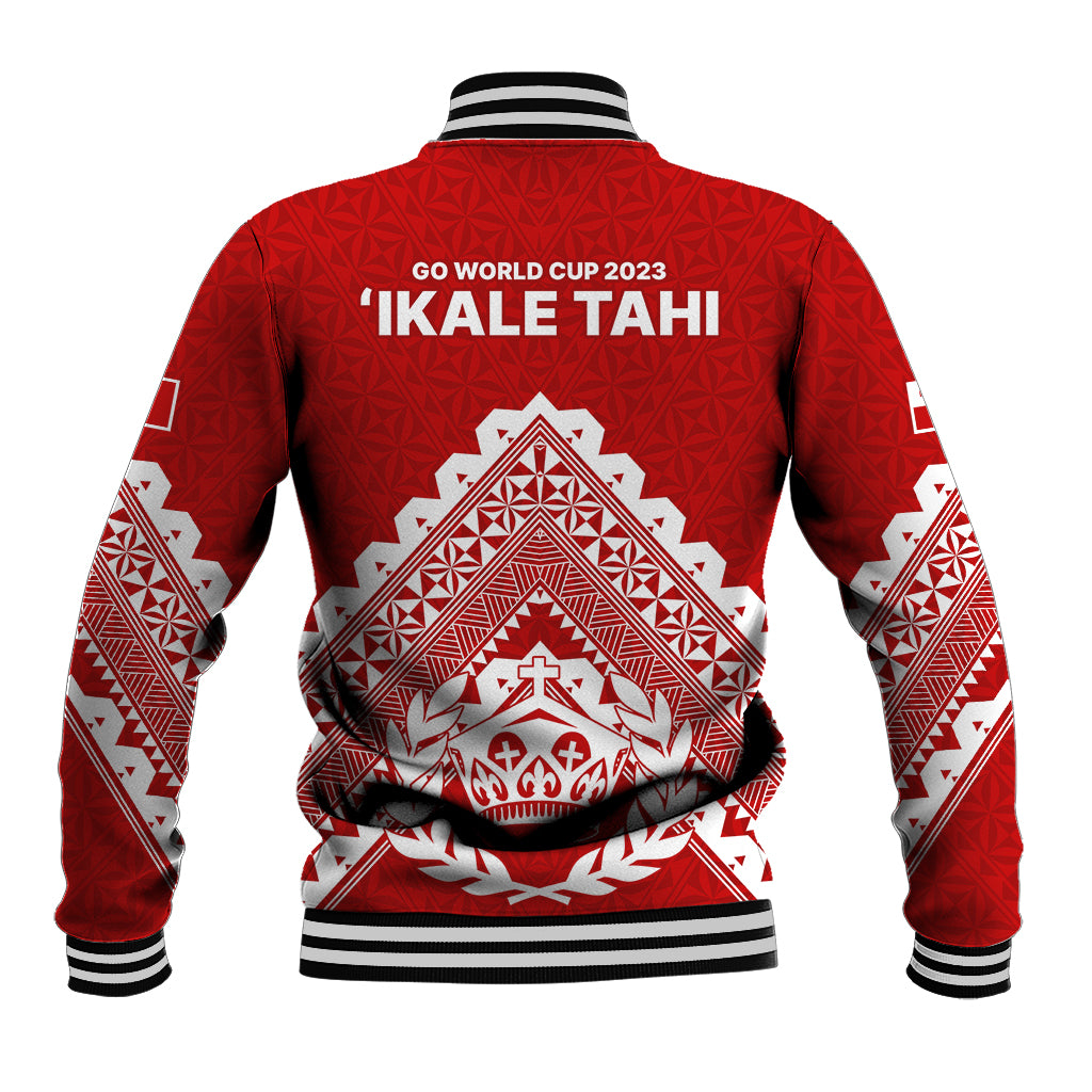 Tonga Rugby Baseball Jacket Proud Tongan Ngatu Kupesi World Cup 2023 No1 LT9 - Polynesian Pride