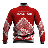 Tonga Rugby Baseball Jacket Proud Tongan Ngatu Kupesi World Cup 2023 No1 LT9 - Polynesian Pride