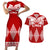 Tonga Rugby Couples Matching Short Sleeve Bodycon Dress and Hawaiian Shirt Proud Tongan Ngatu Kupesi World Cup 2023 No1 LT9 White - Polynesian Pride