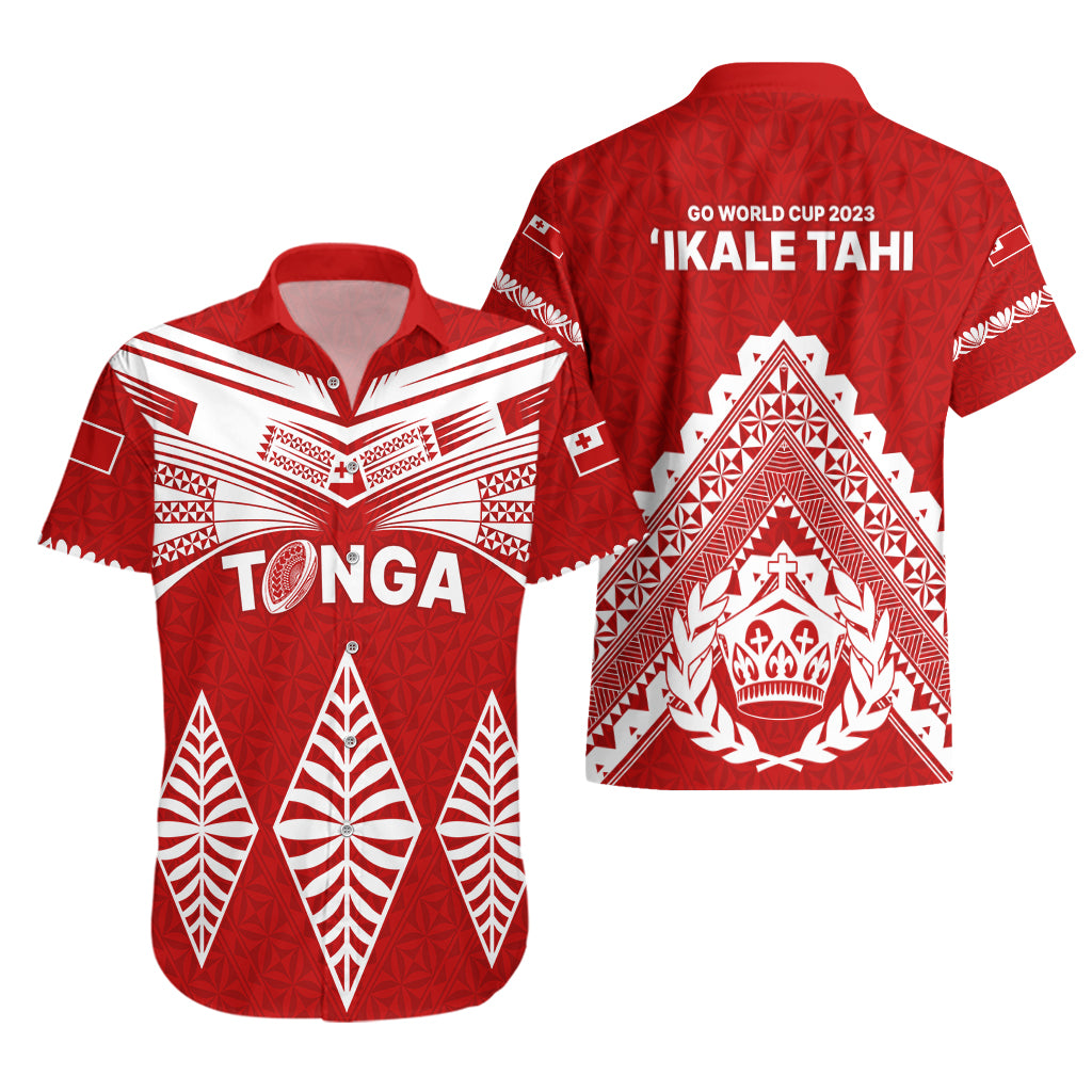 Tonga Rugby Hawaiian Shirt Proud Tongan Ngatu Kupesi World Cup 2023 No1 LT9 - Polynesian Pride