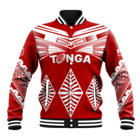 Custom Tonga Rugby Baseball Jacket Proud Tongan Ngatu Kupesi World Cup 2023 No1 LT9 Unisex White - Polynesian Pride