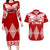 Custom Tonga Rugby Couples Matching Long Sleeve Bodycon Dress and Hawaiian Shirt Proud Tongan Ngatu Kupesi World Cup 2023 No1 LT9 White - Polynesian Pride