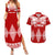 Custom Tonga Rugby Couples Matching Summer Maxi Dress and Hawaiian Shirt Proud Tongan Ngatu Kupesi World Cup 2023 No1 LT9 White - Polynesian Pride