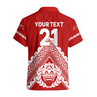 Custom Tonga Rugby Hawaiian Shirt Proud Tongan Ngatu Kupesi World Cup 2023 No1 LT9 - Polynesian Pride