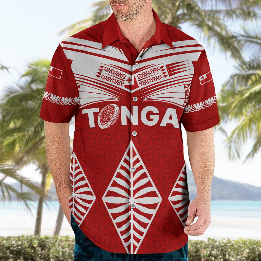 Custom Tonga Rugby Hawaiian Shirt Proud Tongan Ngatu Kupesi World Cup 2023 No1 LT9 - Polynesian Pride