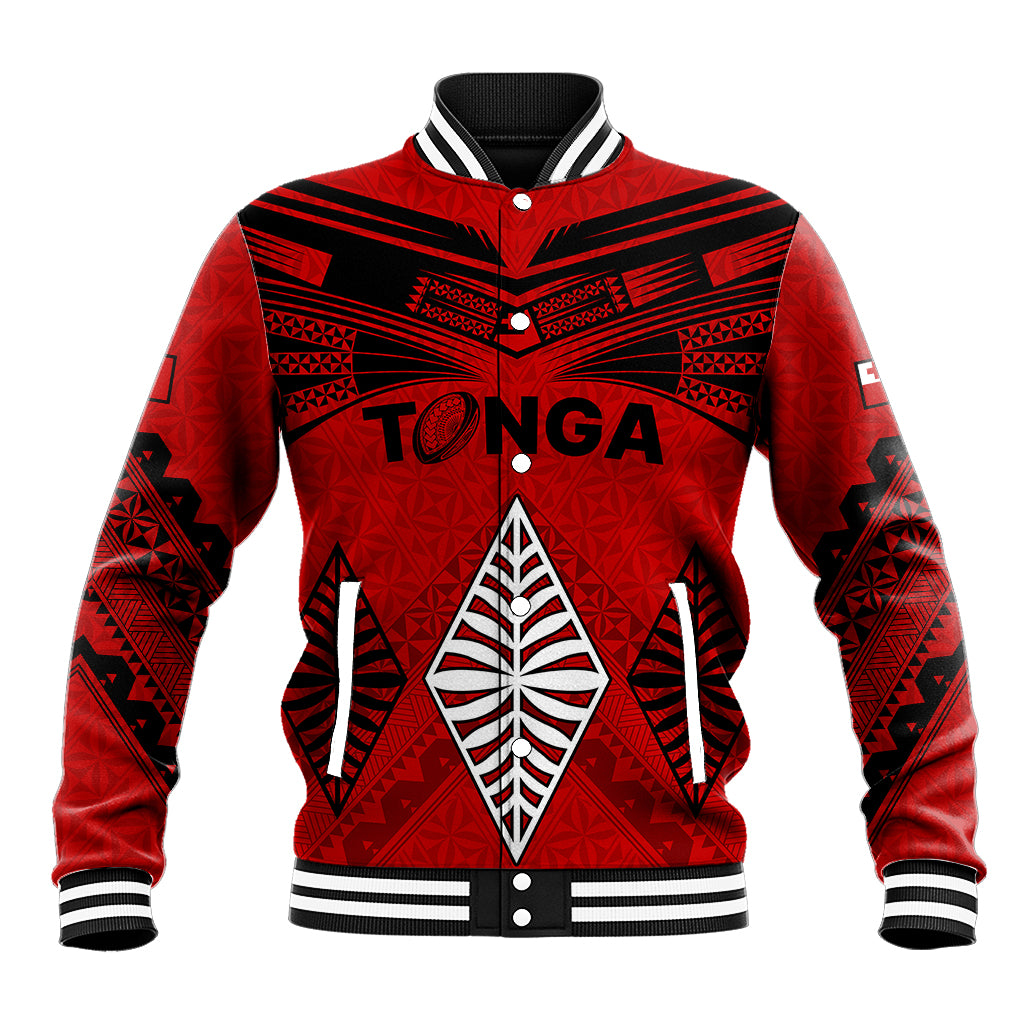 Tonga Rugby Baseball Jacket Proud Tongan Ngatu Kupesi World Cup 2023 No2 LT9 Unisex Black - Polynesian Pride