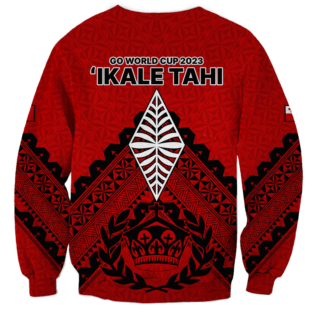 Tonga Rugby Sweatshirt Proud Tongan Ngatu Kupesi World Cup 2023 No2 LT9 - Polynesian Pride