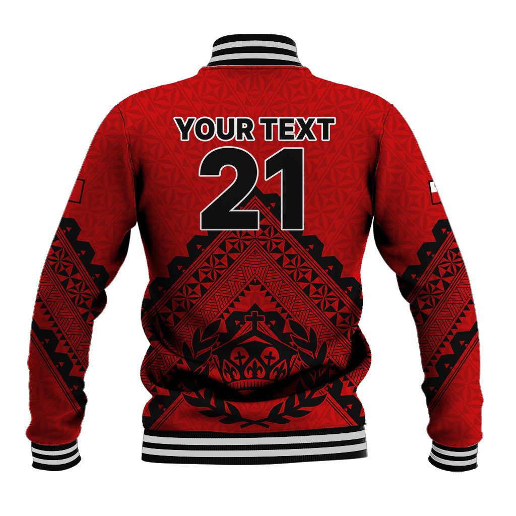 Custom Tonga Rugby Baseball Jacket Proud Tongan Ngatu Kupesi World Cup 2023 No2 LT9 - Polynesian Pride