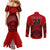 Custom Tonga Rugby Couples Matching Mermaid Dress and Long Sleeve Button Shirts Proud Tongan Ngatu Kupesi World Cup 2023 No2 LT9 - Polynesian Pride