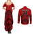 Custom Tonga Rugby Couples Matching Summer Maxi Dress and Long Sleeve Button Shirts Proud Tongan Ngatu Kupesi World Cup 2023 No2 LT9 - Polynesian Pride
