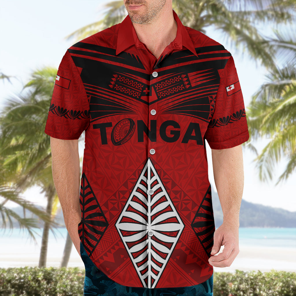 Custom Tonga Rugby Hawaiian Shirt Proud Tongan Ngatu Kupesi World Cup 2023 No2 LT9 - Polynesian Pride