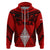 Custom Tonga Rugby Hoodie Proud Tongan Ngatu Kupesi World Cup 2023 No2 LT9 Zip Hoodie Black - Polynesian Pride