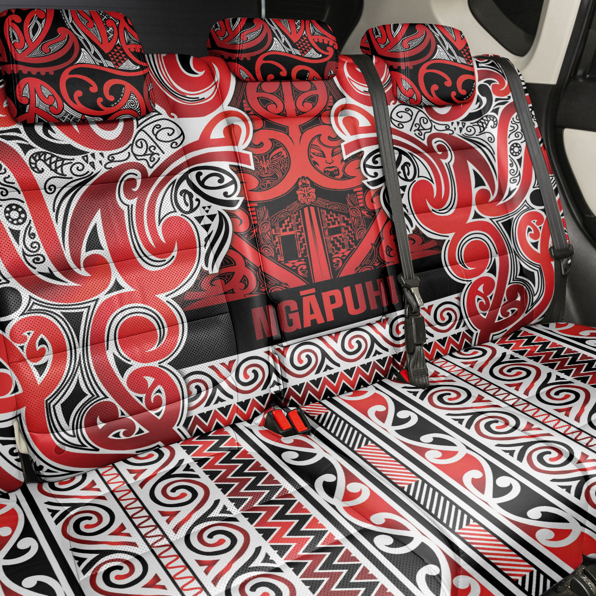 Aotearoa Iwi Ngapuhi Back Car Seat Cover Maori Wharenui House Tribal Pattern LT9 - Polynesian Pride