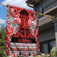 Aotearoa Iwi Ngapuhi Garden Flag Maori Wharenui House Tribal Pattern LT9 - Polynesian Pride