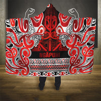 Aotearoa Iwi Ngapuhi Hooded Blanket Maori Wharenui House Tribal Pattern LT9 - Polynesian Pride