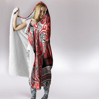 Aotearoa Iwi Ngapuhi Hooded Blanket Maori Wharenui House Tribal Pattern LT9 - Polynesian Pride