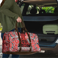 Aotearoa Iwi Ngapuhi Travel Bag Maori Wharenui House Tribal Pattern LT9 - Polynesian Pride