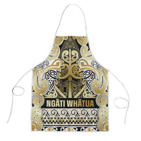 Aotearoa Iwi Ngati Whatua Apron Maori Wharenui House Tribal Pattern LT9 Gold - Polynesian Pride
